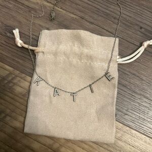 The sis Kiss Katie Silver Necklace